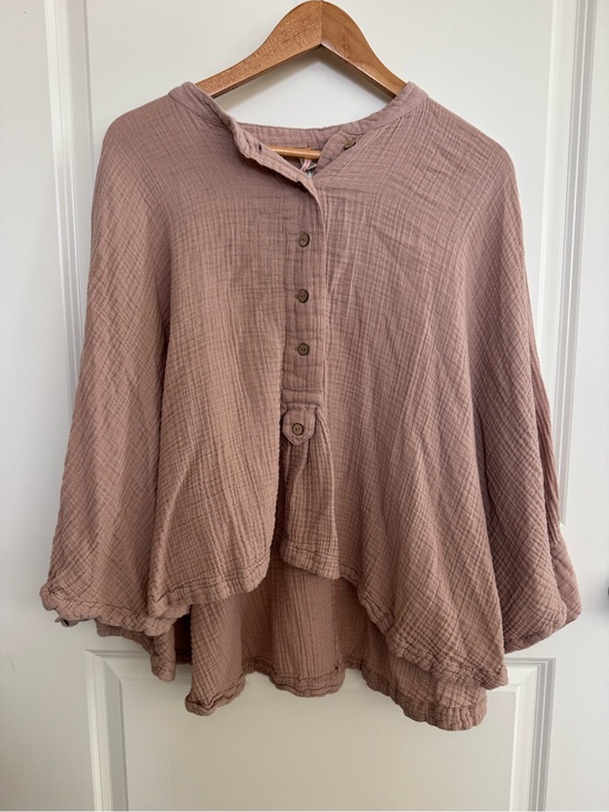 Free People Tops - Free People Washed Mauve Button-Front Women's Top. Excellent condition, M